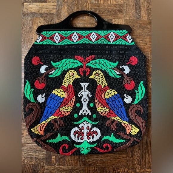 Handbags - Vintage Unbranded Beaded Two Bird Clutch Purse